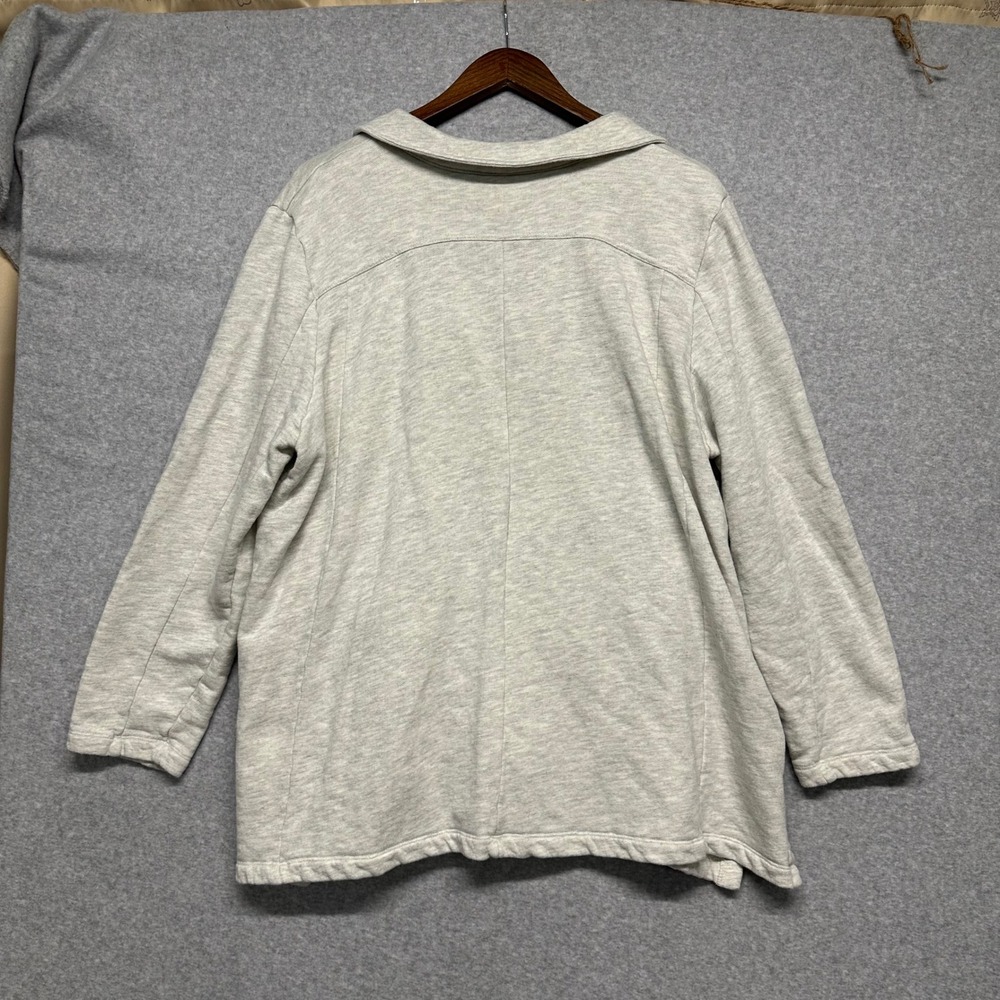 Soft Surroundings Womens Plus Size 3X Sweatshirt Neutral Minimalist Lounge Beige - Picture 4 of 8